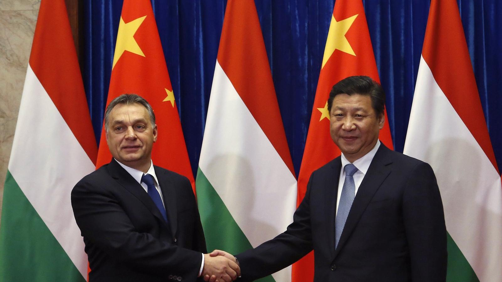 Amikor még Orbán Viktor miniszterelnök és Xi Jinping kínai elnök másképp látta a jövőt... FOTÓ: EUROPRESS/GETTY IMAGES