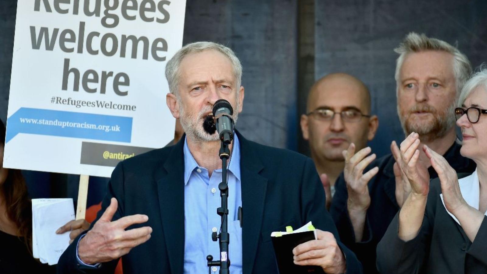 Az új elnök, Jeremy Corbyn szolidaritást hirdet a menekültekkel FOTÓ: EUROPRESS/GETTY IMAGES/JEFF J. MITCHELL