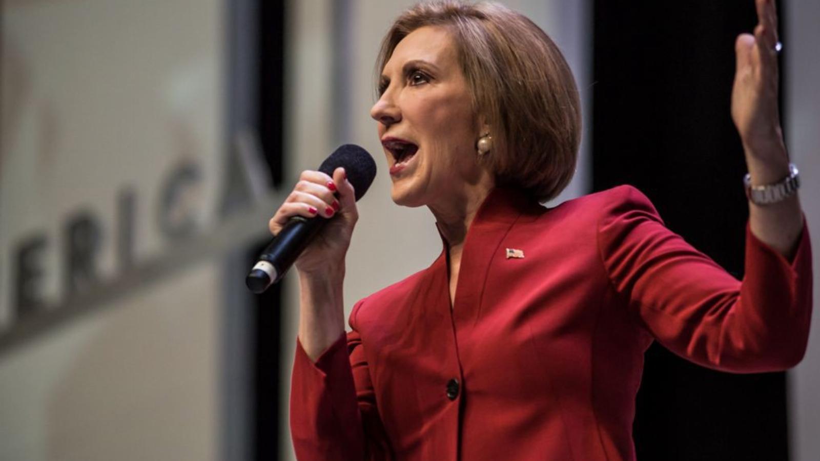 Lendületben a republikánus Hillary – Carly Fiorina belevetette magát a kampányba FOTÓ: EUROPRESS/GETTY IMAGES/SEAN RAYFORD