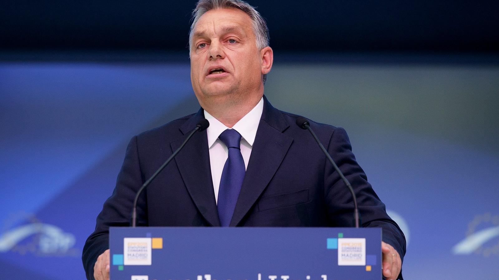 Orbán Madridban október 22-én. FOTÓ: Pablo Blazquez Dominguez/Getty Images