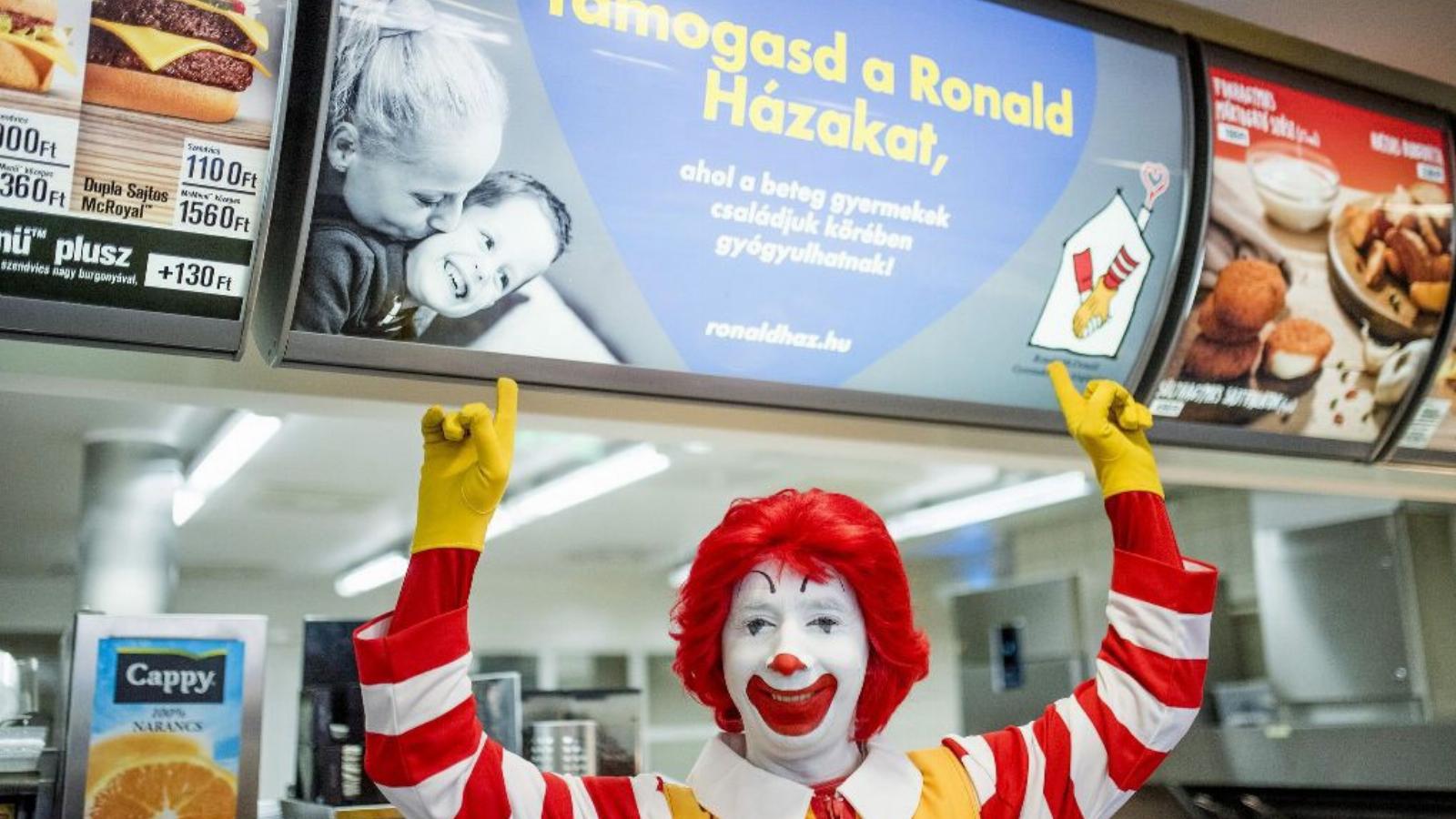 Minden adag eladott sült burgonya
árából 40 forintot az alapítványnak
ajánl fel a McDonald’s