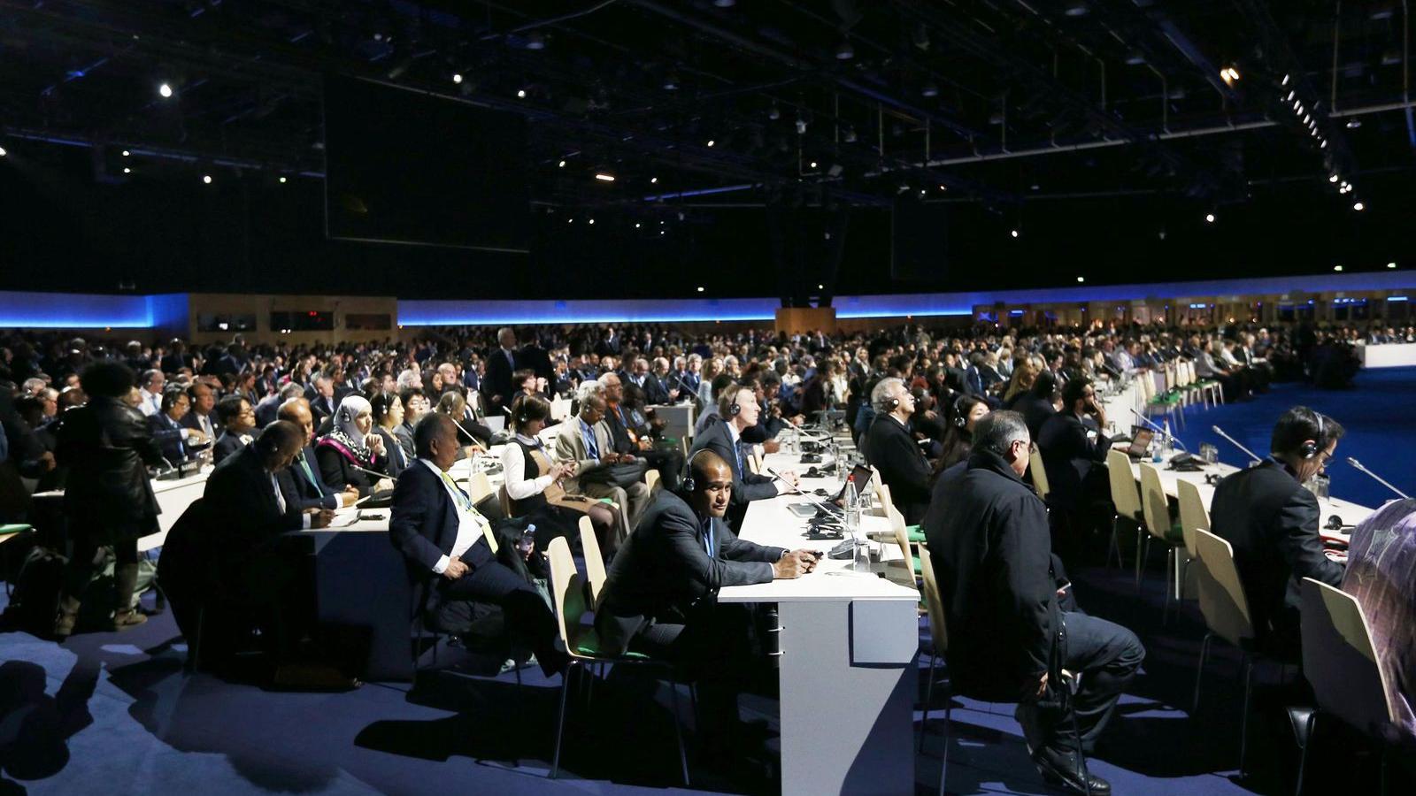 Éjszakába nyúlóan tárgyaltak a Le Bourget konferenciaközpontban FOTÓ: EUROPRESS/GETTY IMAGES/CARL COURT