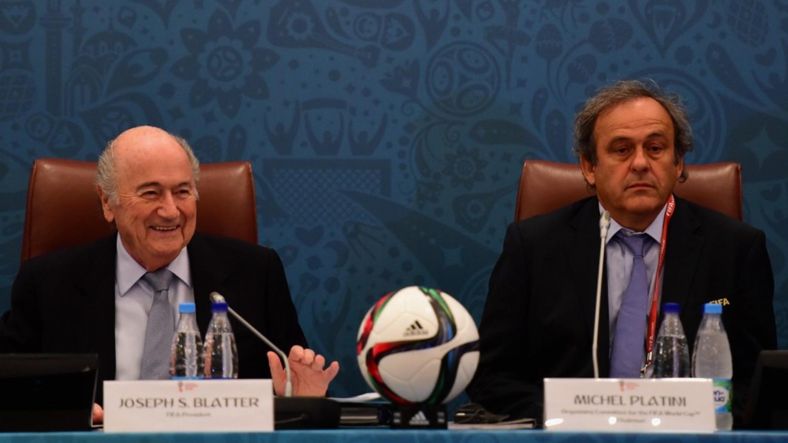 Blatter és Platini. A labda már nem az ő térfelükön pattog FOTÓ: EUROPRESS/GETTY IMAGES/SHAUN BOTTERIL