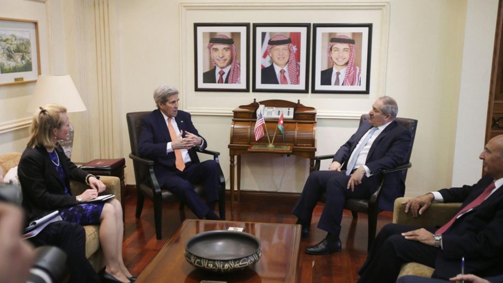 John Kerry Ammanban Nasszer Judeh jordániai külügyminiszterrel tárgyalt FOTÓ: EUROPRESS/GETTY IMAGES/JORDAN PIX