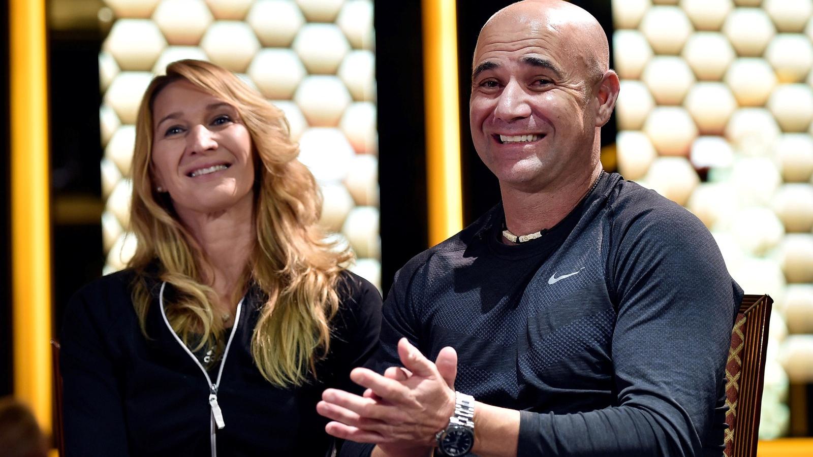 Stefanie Graf, Andre Agassi Fotó: David Becker/Getty Images
