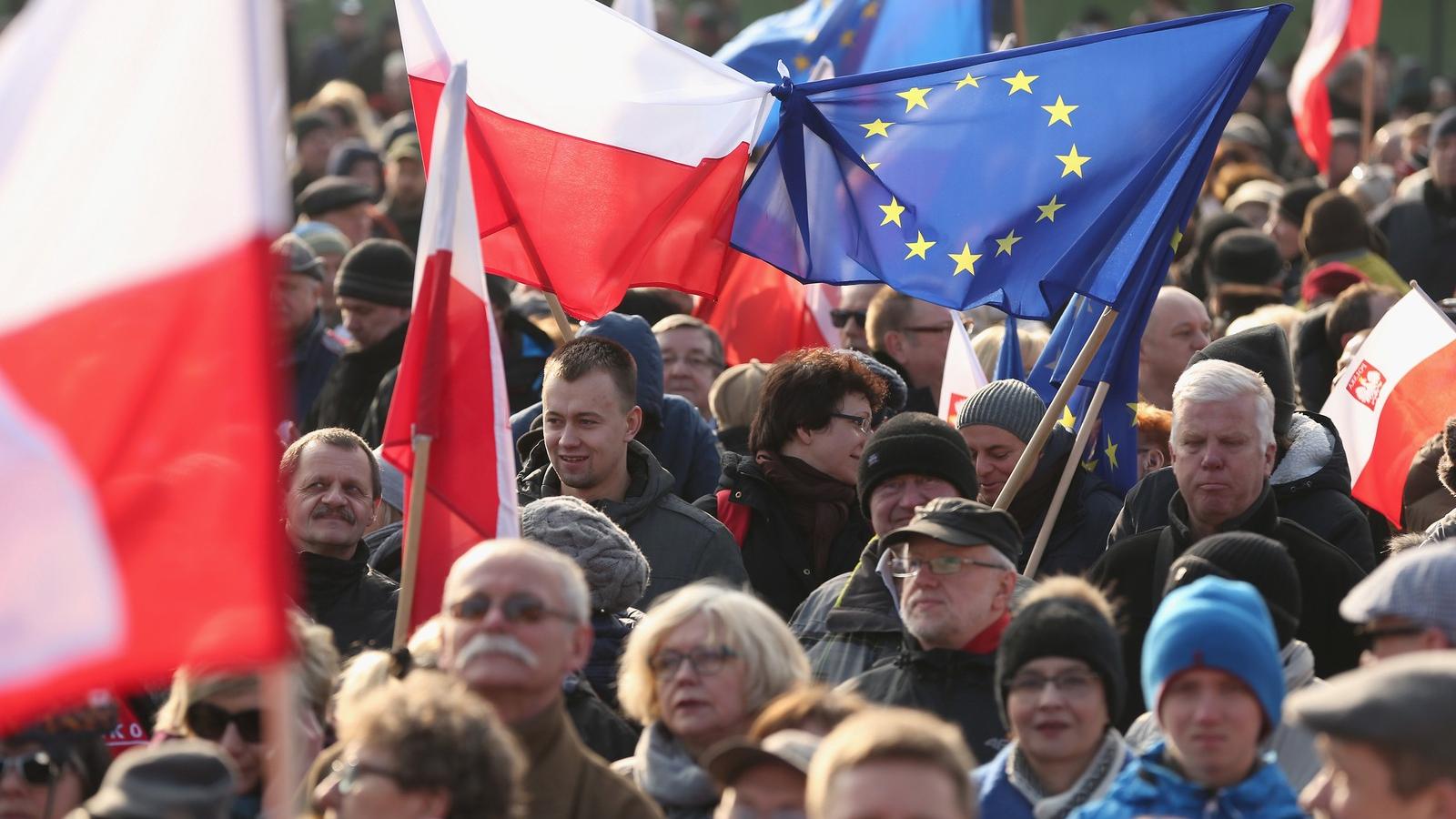 Ismét sokan vonultak az utcákra Lengyelországban FOTÓ: EUROPRESS/GETTY IMAGES/SEAN GALLUP