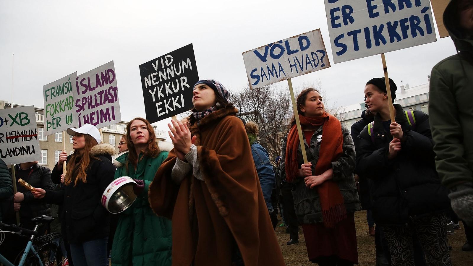 Tüntetők április 5-én.  Fotó: Spencer Platt/Getty Images 