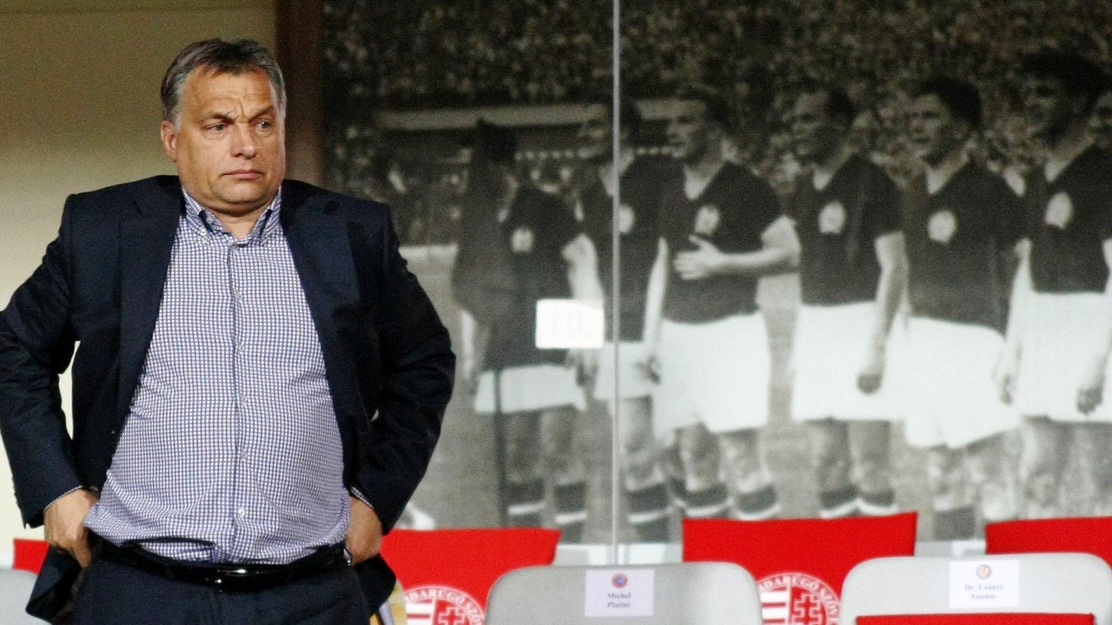 Orbán a Puskás stadionban. Korábbi felvétel. FOTÓ: Népszava