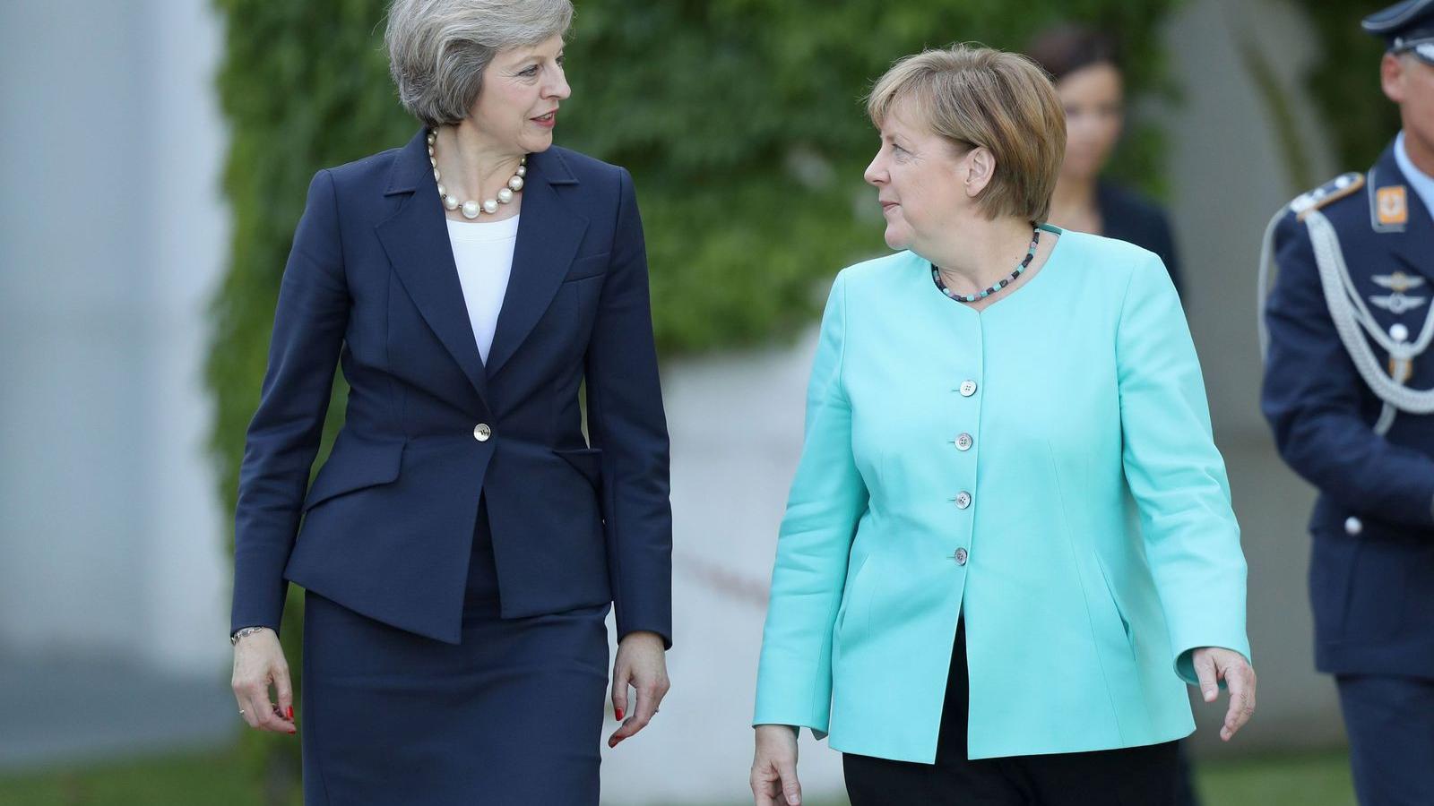 May első útja Merkelhez vezetett FOTÓ: EUROPRESS/GETTY IMAGES