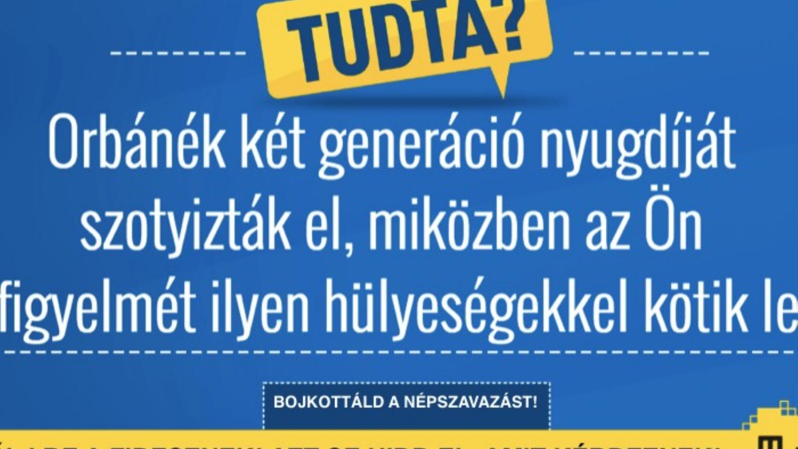 Az Együtt távolmaradásra buzdító "plakátja" a Facebook-on