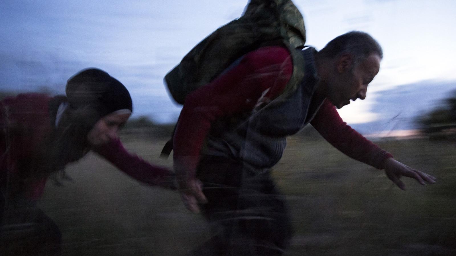 Pillanatkép a magyar határról 2015 szeptemberében. FOTÓ: Dan Kitwood/Getty Images