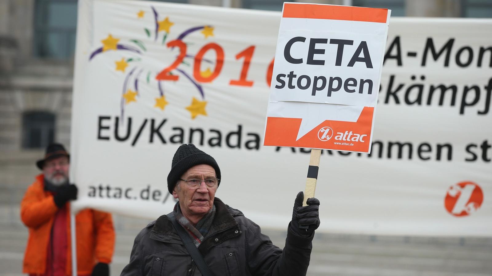 Tüntetés a CETA ellen. FOTÓ: Sean Gallup/Getty Images