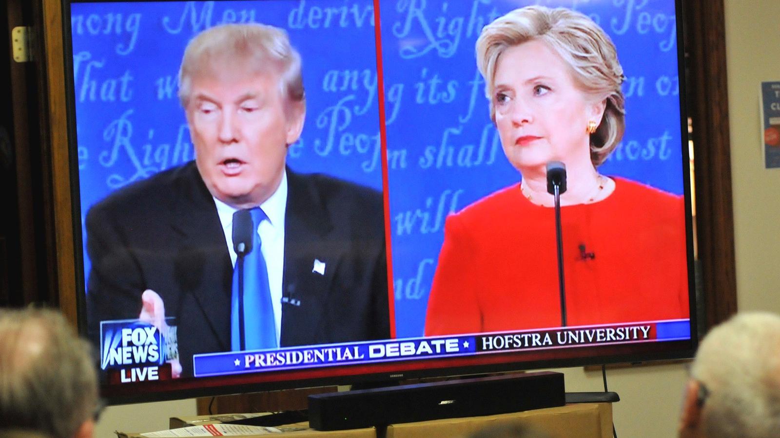 Az első tévévita szeptember 26-án. Fotó: Steve Pope/Getty Images 