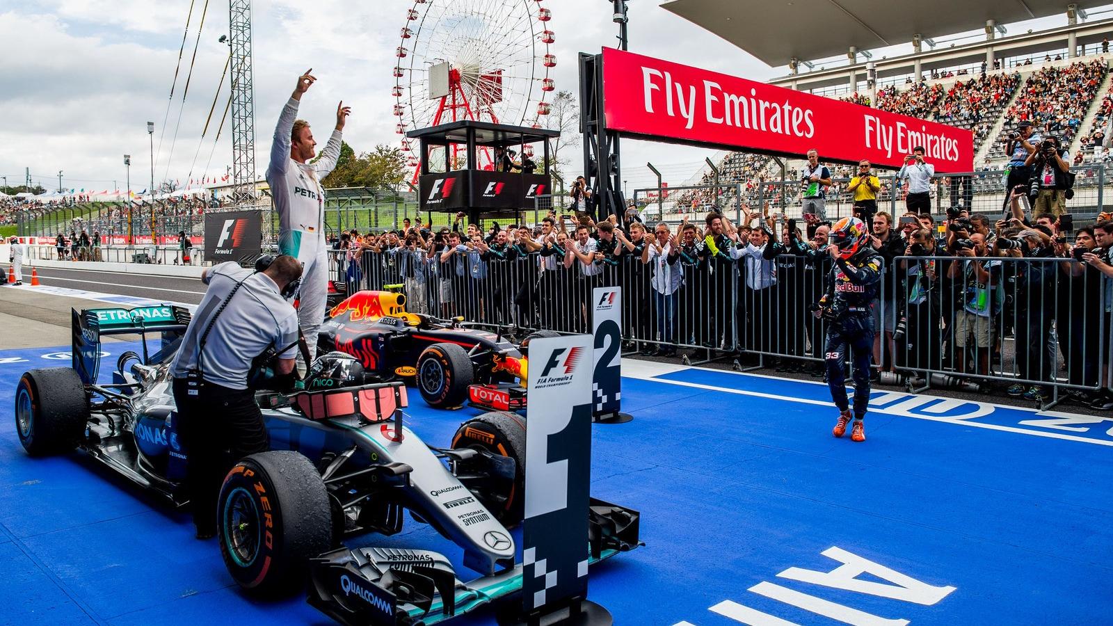 Rosberg idei kilencedik futamgyőzelmének örülhetett Szuzukában FOTÓ: EUROPRESS/GETTY IMAGES/PETER J FOX