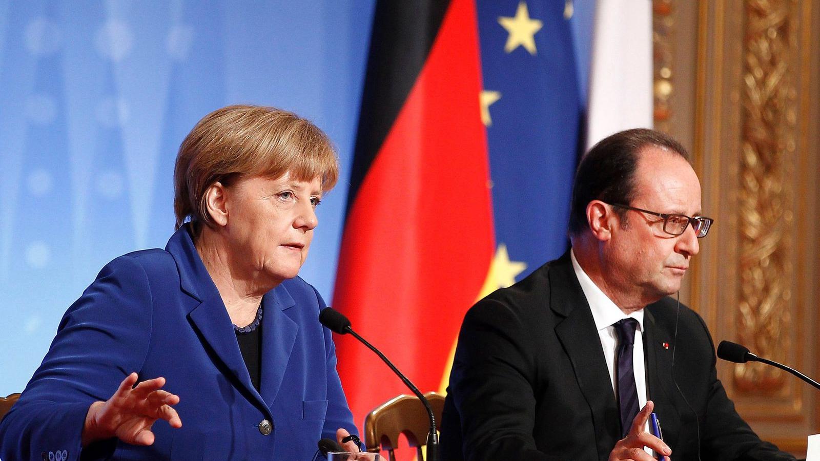 Merkel és Hollande sem tudja egy asztalhoz ültetni Putyint és Porosenkót FOTÓ: EUROPRESS/ GETTY IMAGES/THIERRY CHESNOT