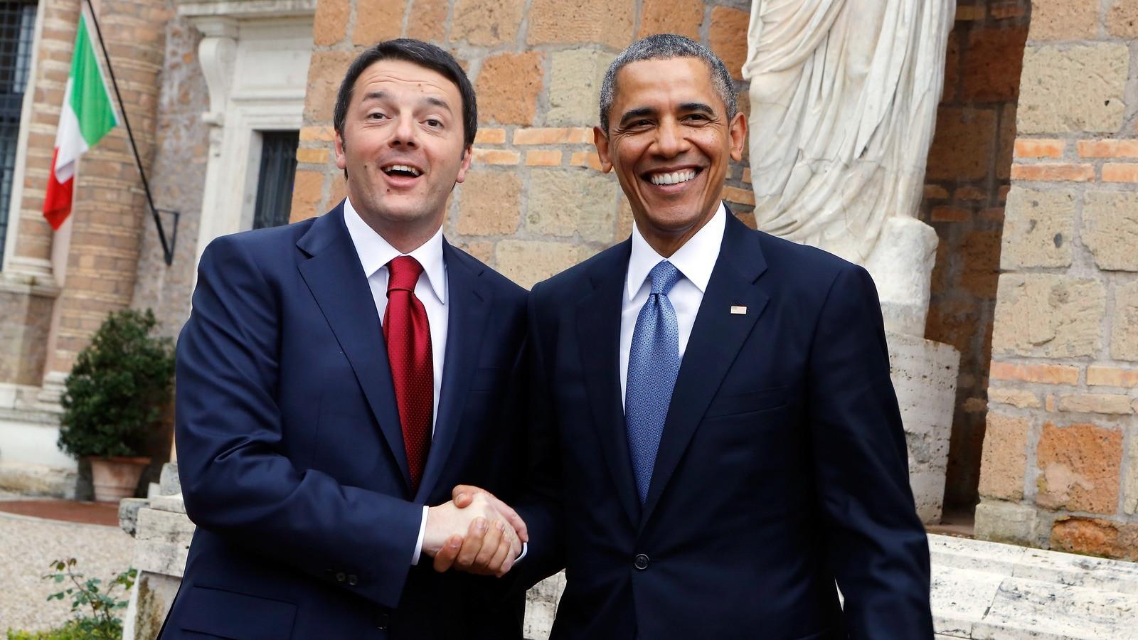 Korábbi felvételen Renzi és Obama. FOTÓ: Elisabetta Villa/Getty Images