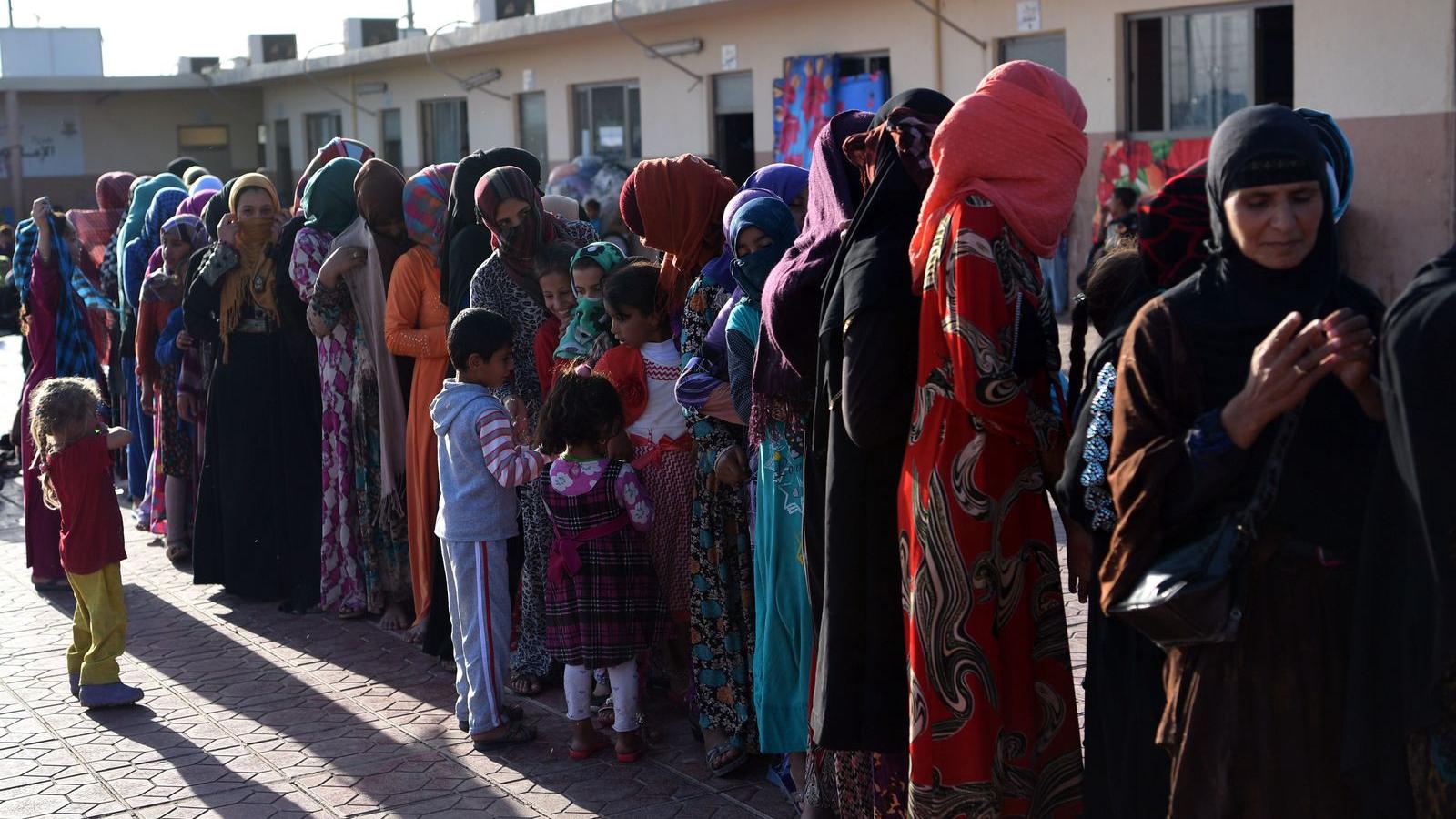 Egyre több asszony és gyermek érkezik a menekülttáborokba FOTÓ: EUROPRESS/GETTY IMAGES/CARL COURT