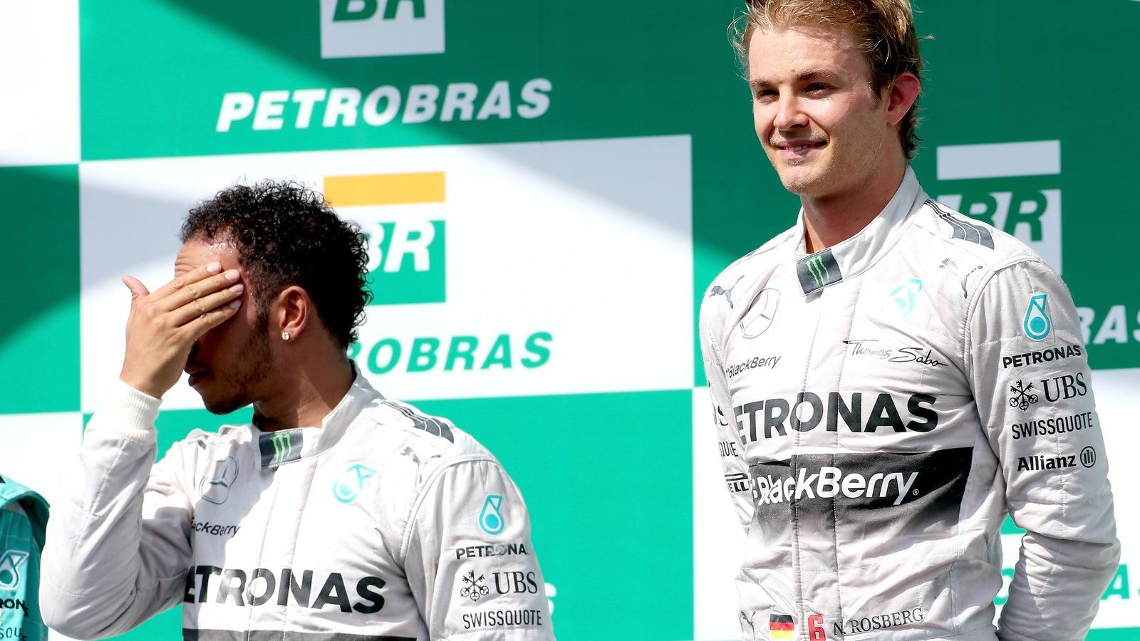 Az utóbbi három évben Rosberg legyőzte Hamiltont Brazíliában FOTÓ: EUROPRESS/GETTY IMAGES/MATTHEW STOCKMAN