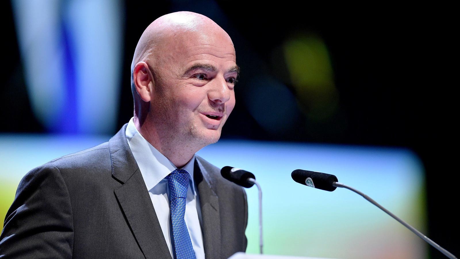 Gianni Infantino, a Nemzetközi Labdarúgó Szövetség (FIFA) elnöke FOTÓ: GETTY IMAGES/Stuart Franklin