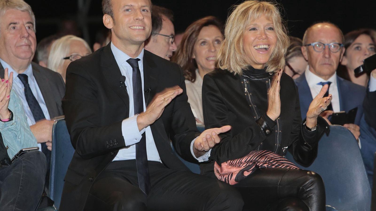 Emmanuel Macron és neje, egykori franciatanára, Brigitte FOTÓ: EUROPRESS/GETTY IMAGES/PATRICK AVENTURIER