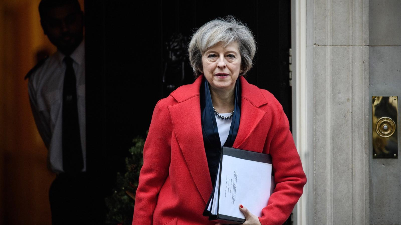 Theresa May miniszterelnök pedig kemény Brexitet hirdet FOTÓ: Getty Images, Carl Court