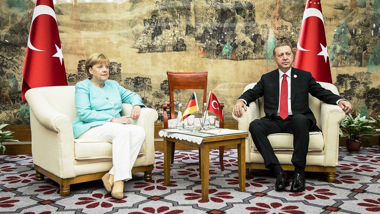 Angela Merkel és Recep Tayyip Erdogan tavaly a G20-csúcs margóján is egyeztetett FOTÓ: EUROPRESS/GETTY IMAGES