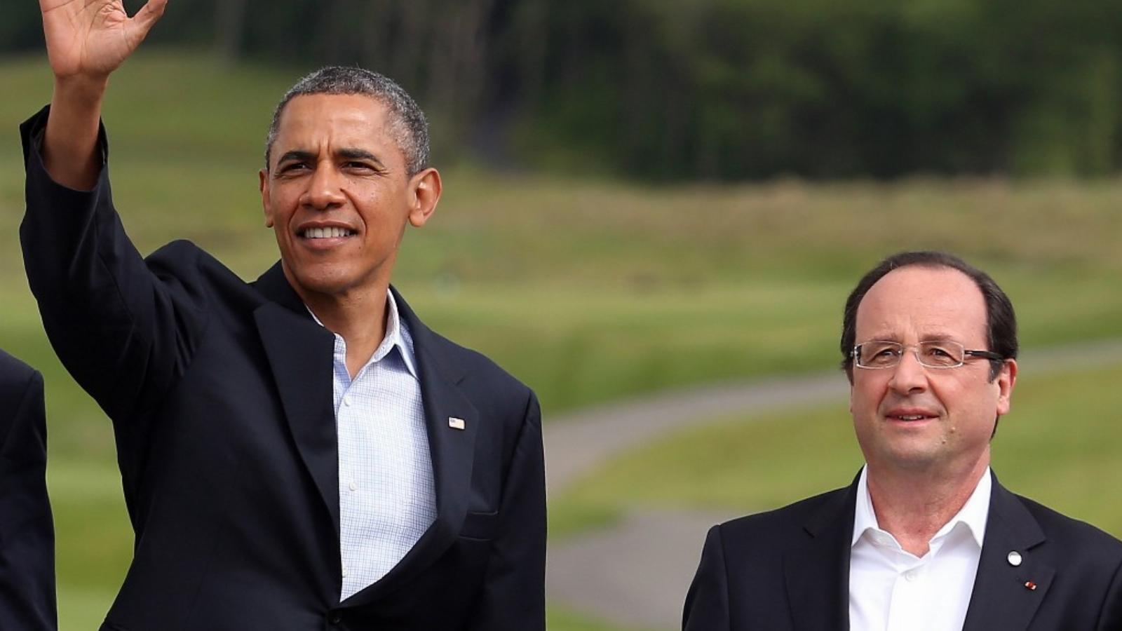 Nagy érdeklődés kíséri Obama és Hollande találkozóját FOTÓ: EUROPRESS/GETTY IMAGES/MATT CARDY