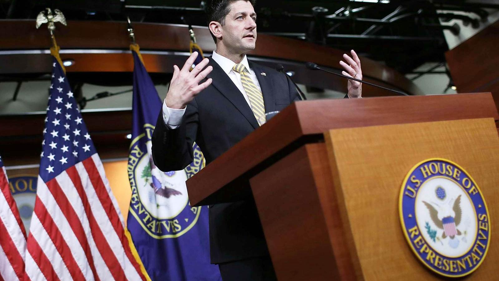 Paul Ryan házelnök a költségek csökkentését ígéri FOTÓ: EUROPRESS/GETTY IMAGES/WIN MCNAMEE