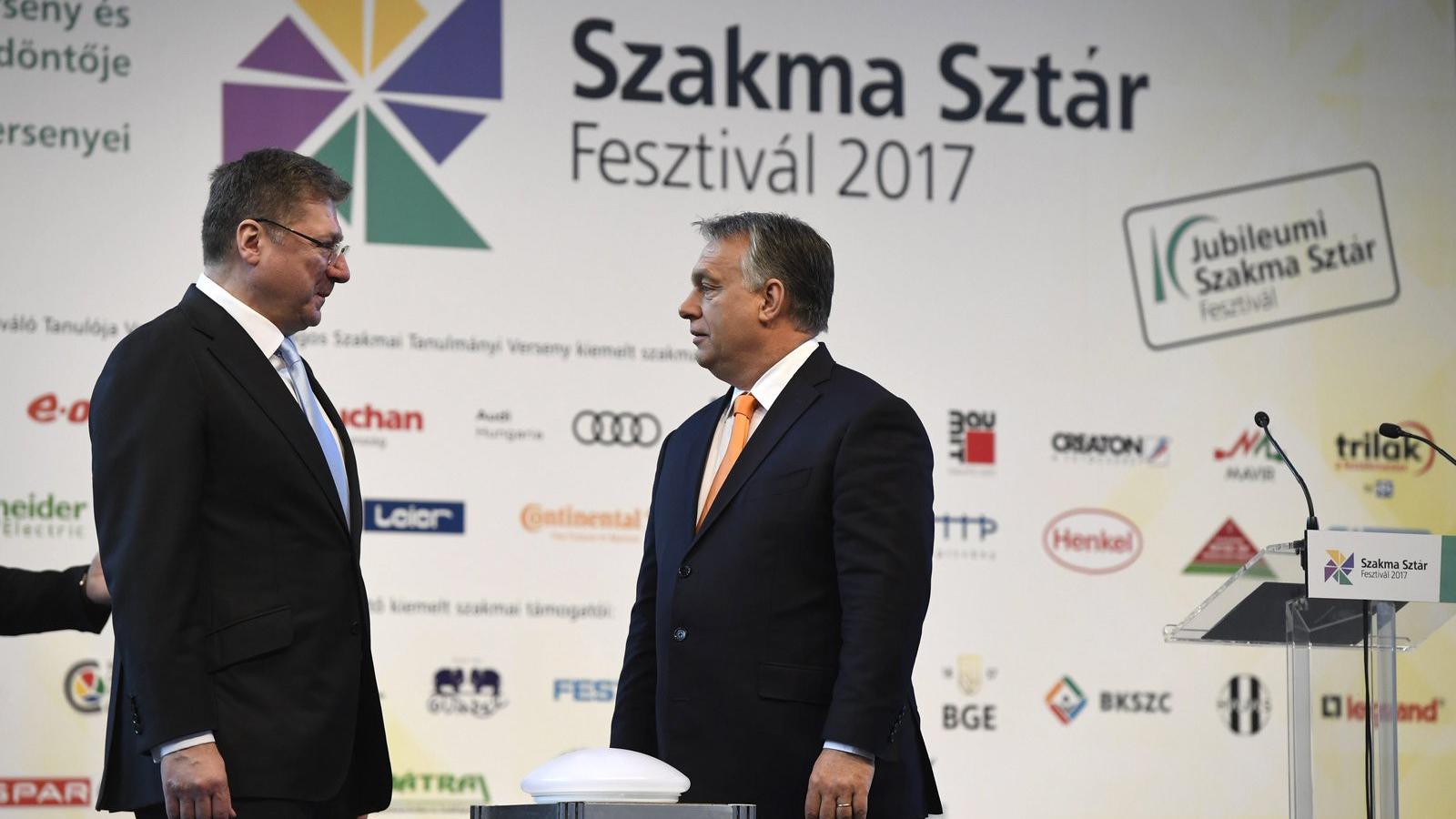  Orbán Viktor és Parragh László - MTI Fotó: Koszticsák Szilárd