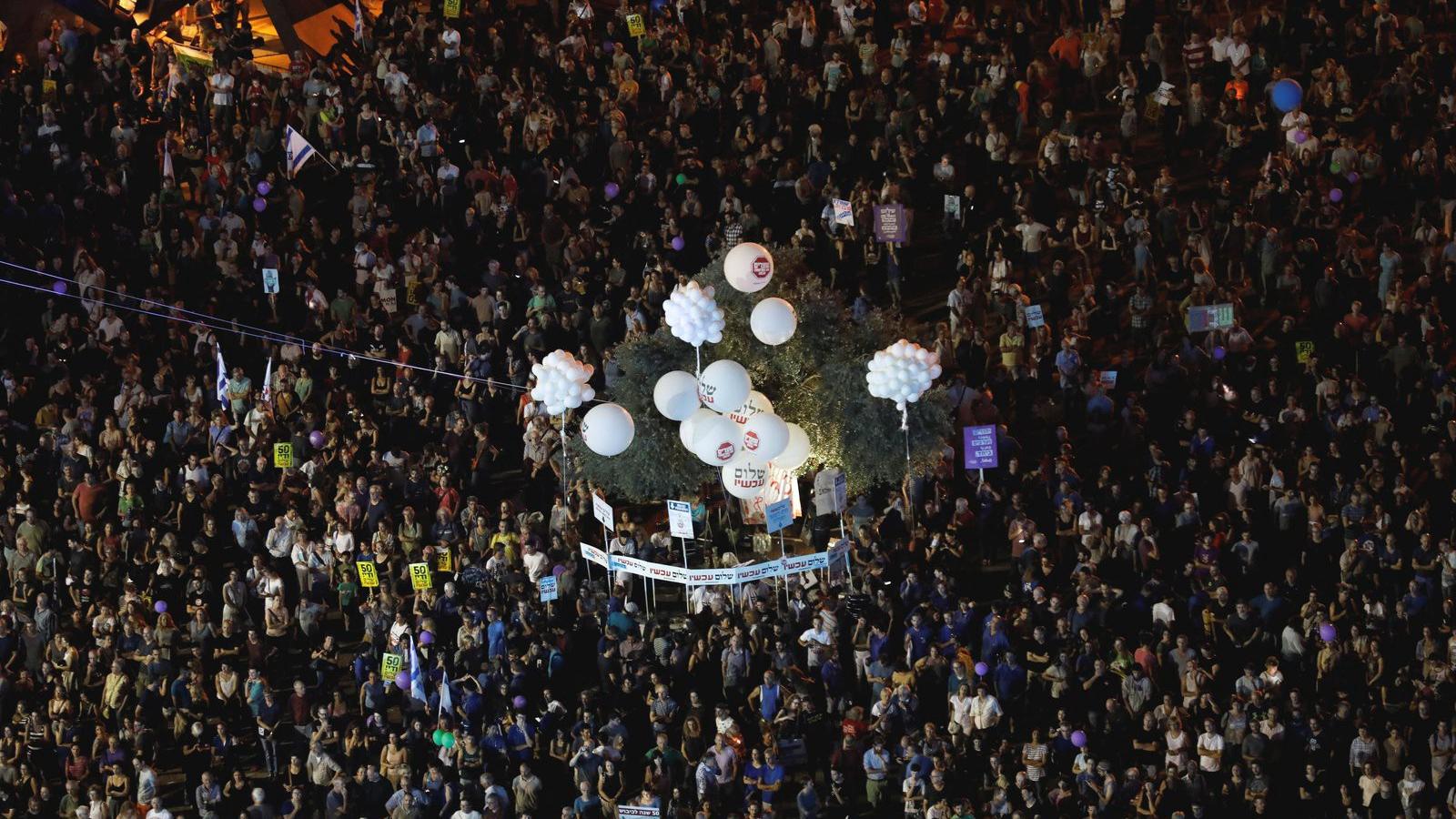 A Békét Most! elnöke Trumpnak üzeni, Izraelben nagy tábor támogatja a békét FOTÓ: REUTERS/ AMIR COHEN