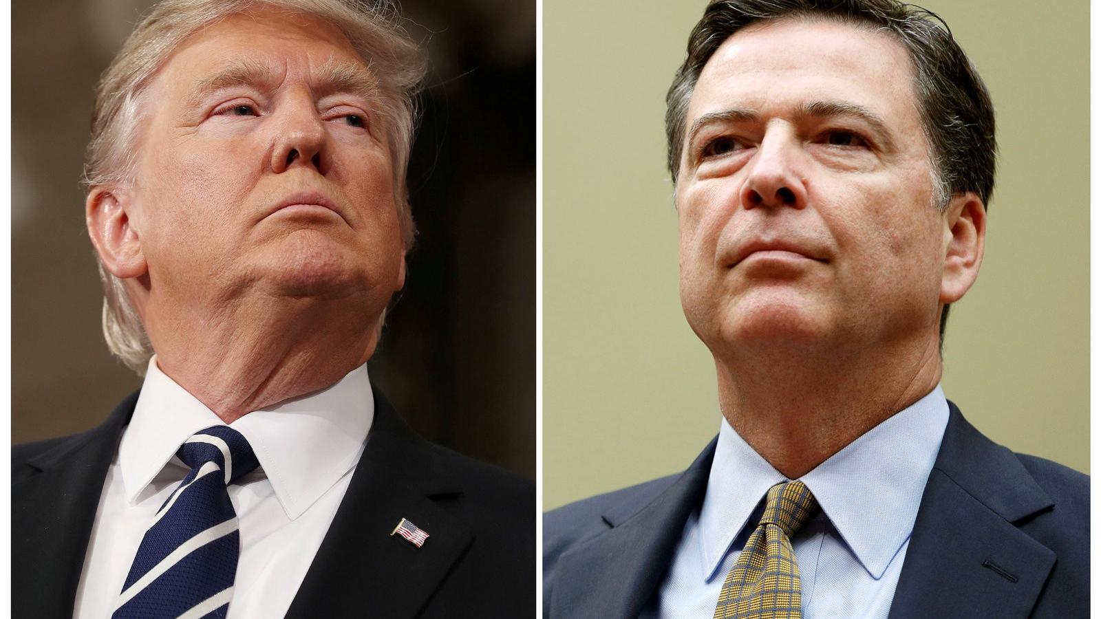 Donald Trump és James Comey FOTÓ: REUTERS/Jim Lo Scalzo/Pool, Gary Cameron/File Photo