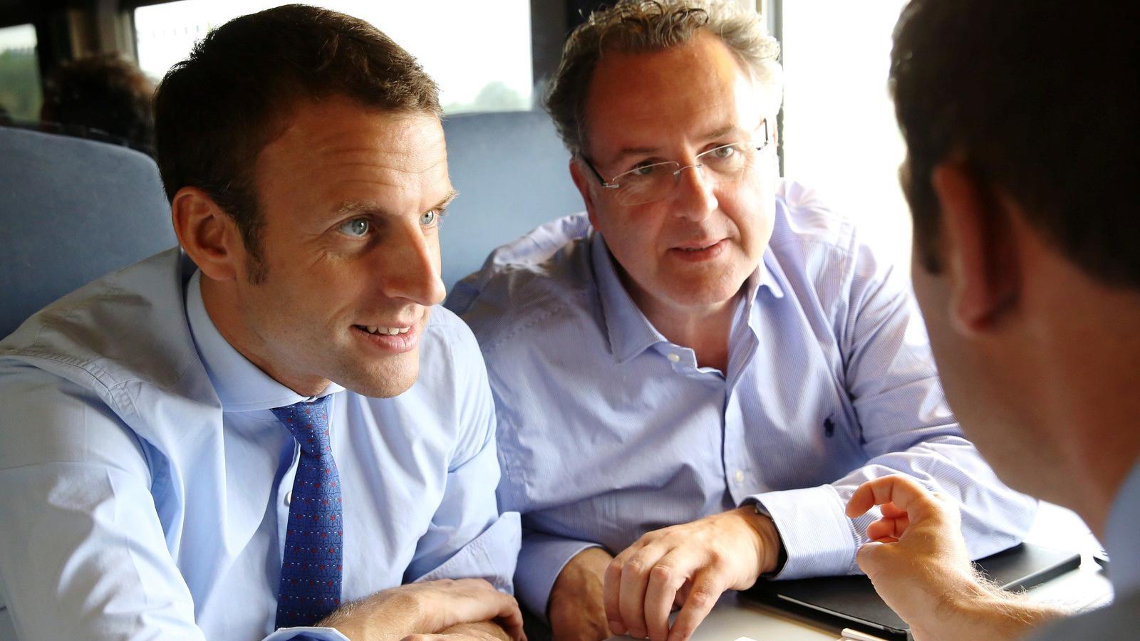 Macron mellett Richard Ferrand FOTÓ: 