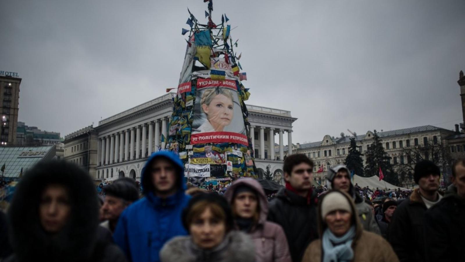 A börtönből szabadult Timosenko a ma kezdődő elnökválasztási kampány főszereplője lesz FOTÓ: BIELIK ISTVÁN