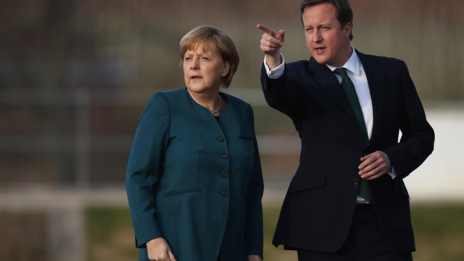 Vajon az EU jövőjét is befolyásoló bejelentést tesz Cameron és Merkel? FOTÓ: EUROPRESS/GETTY IMAGES/SEAN GALLUP