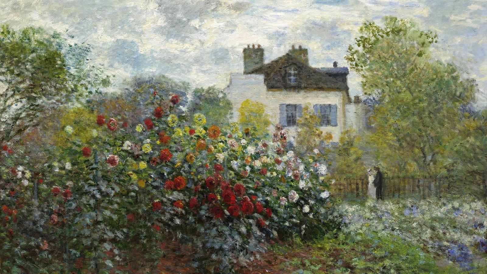 The Artist`s Garden in Argenteuil / Claude Monet, 1873 - Shutterstock fotó