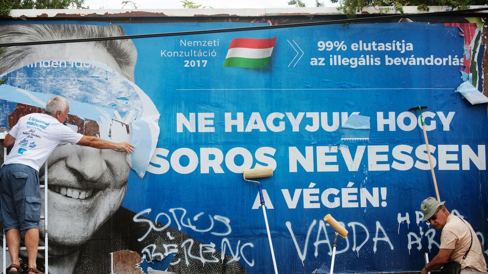 Plakátkampány Soros ellen FOTÓ: Tóth Gergő
