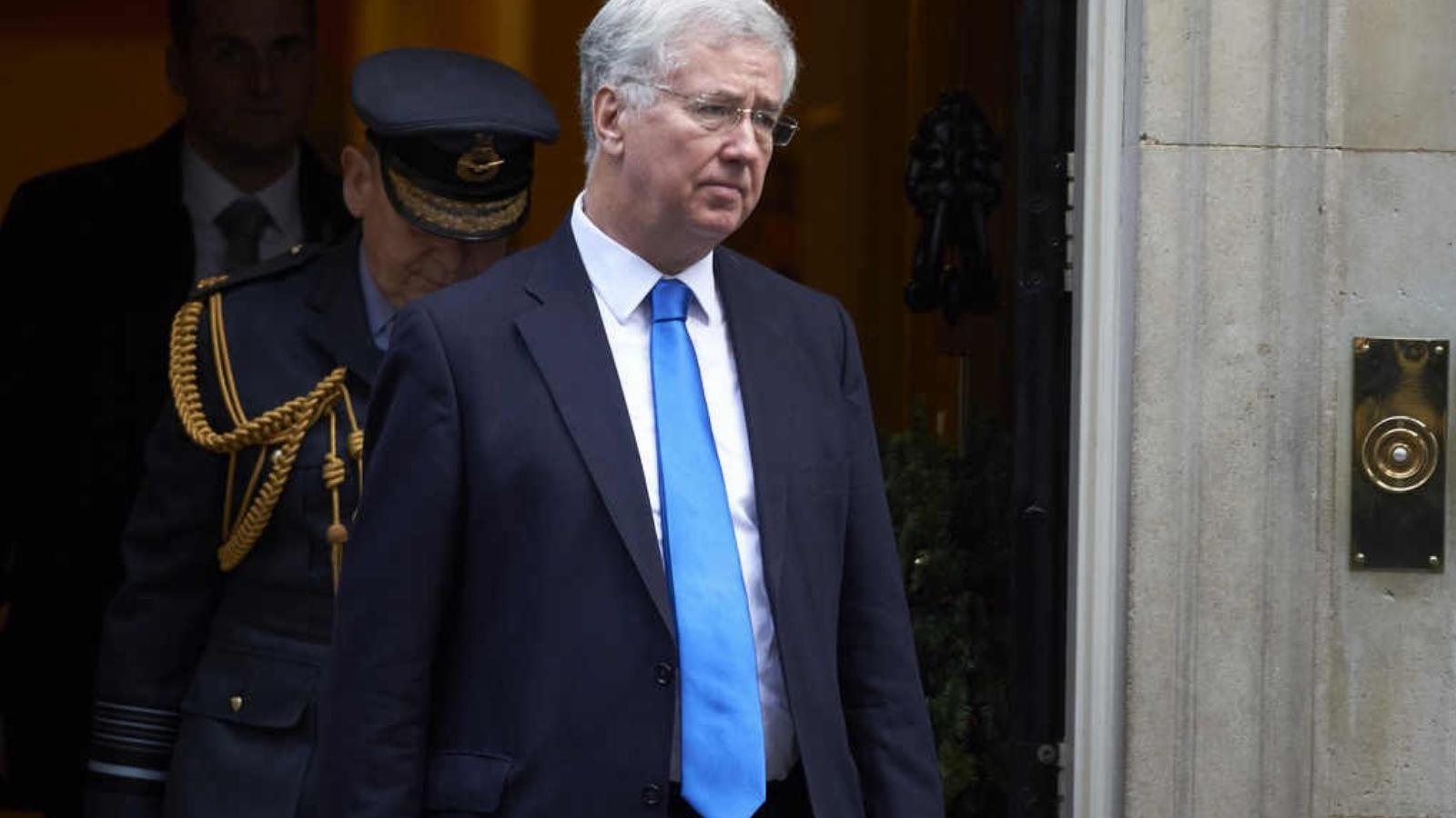 Sir Michael Fallon brit védelmi miniszter. FOTÓ: NIKLAS HALLE`N / AFP