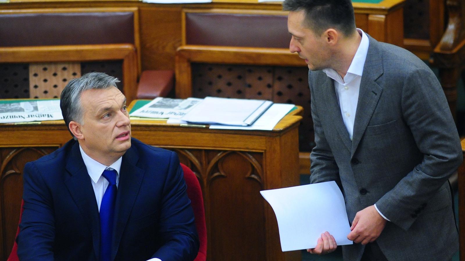 Orbán Viktor és Rogán Antal. FOTÓ: Molnár Ádám