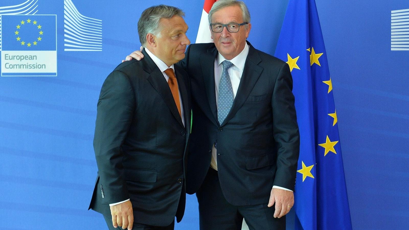 Jean-Claude Juncker és Orbán Viktor. FOTÓ: DURSUN AYDEMIR / ANADOLU AGENCY