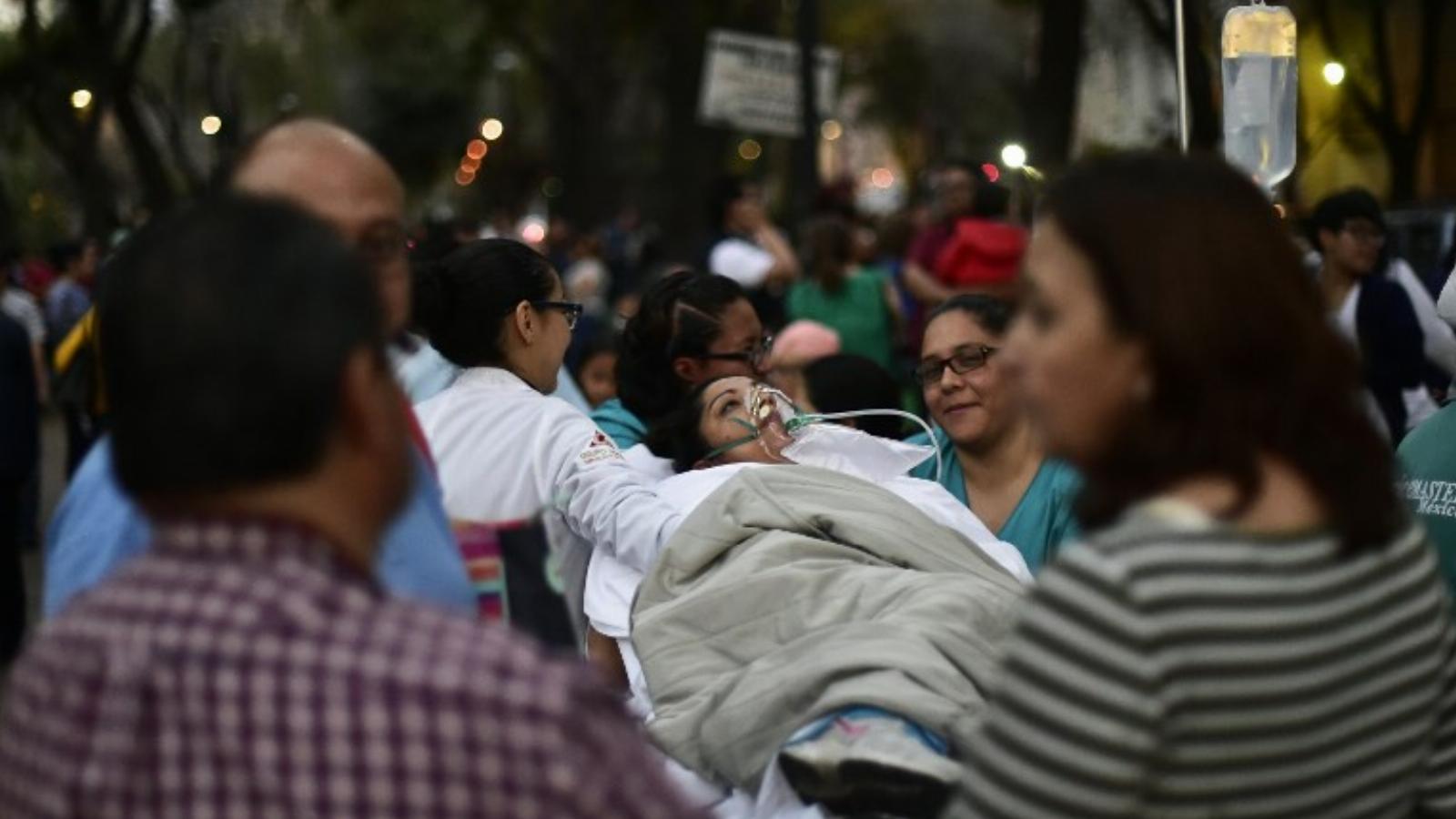 Mexikóvárosban is rengett a föld. FOTÓ: PEDRO PARDO / AFP