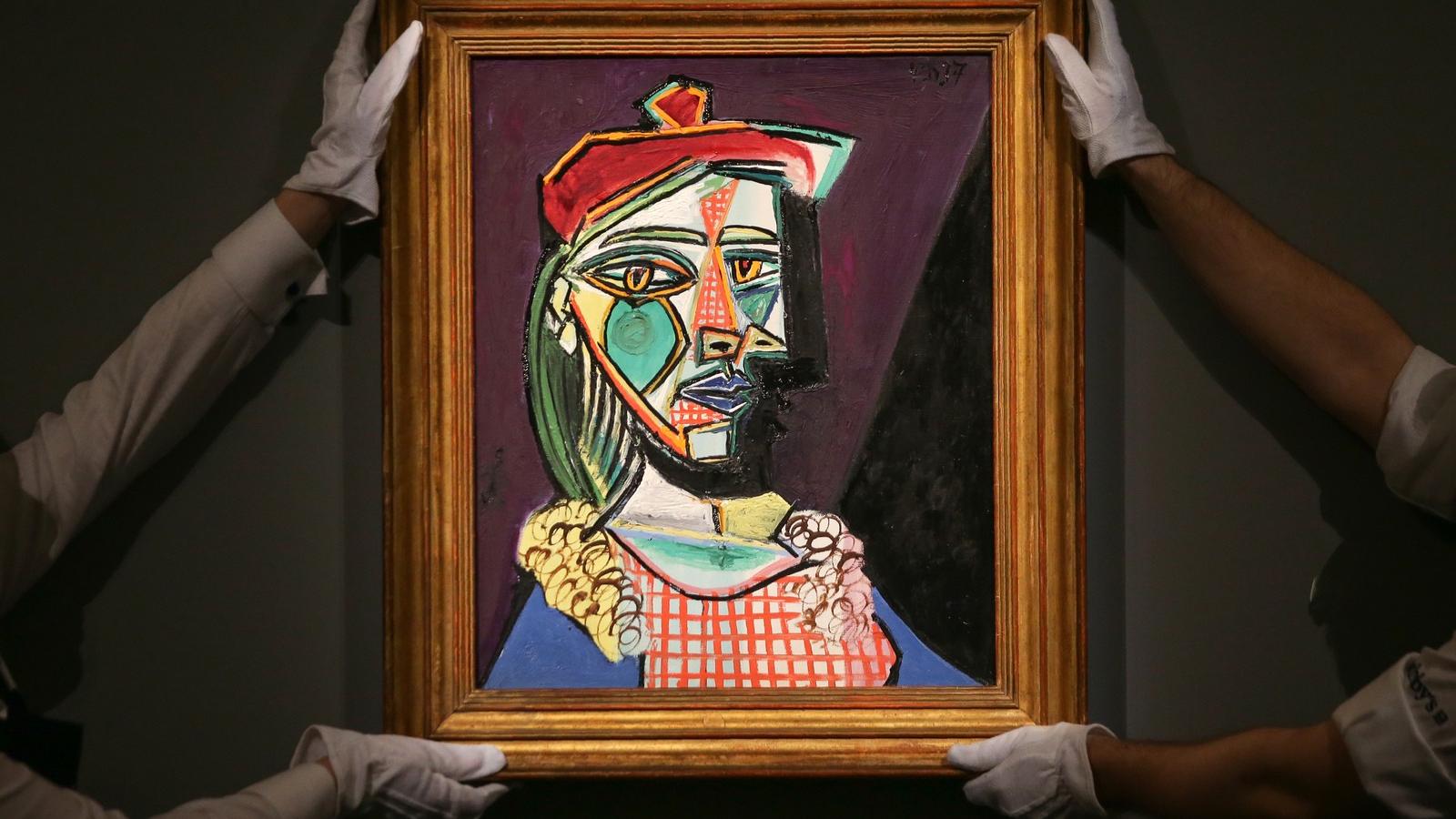 Pablo Picasso "Marie-Therese Walter" című műve - AFP fotó