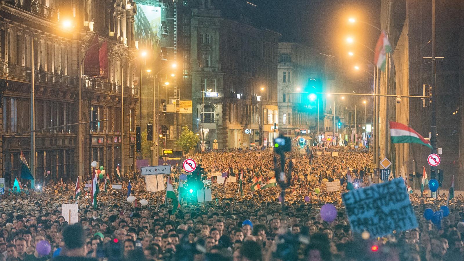 A "Mi vagyunk a többség" második budapesti tüntetése. Fotó: Draskovics Ádám