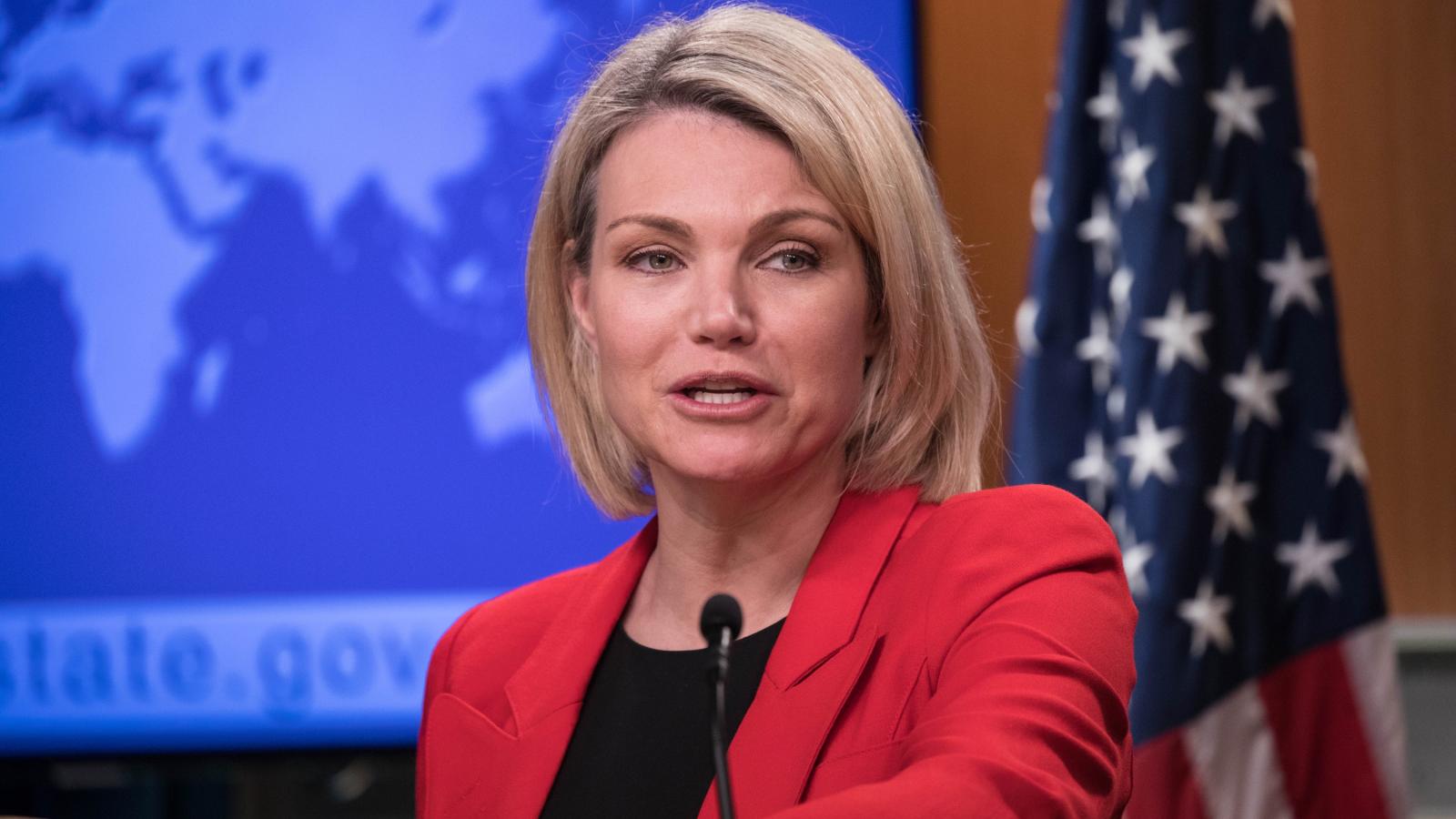 Heather Nauert amerikai külügyi szóvivő
Fotó: AFP / Yasin Ozturk / ANADOLU AGENCY