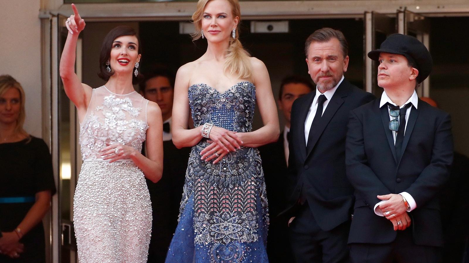 Paz Vega, Nicole Kidman, Tim Roth, a Grace főszereplői és Olivier Dahan rendező - fotó: Gettyimages.