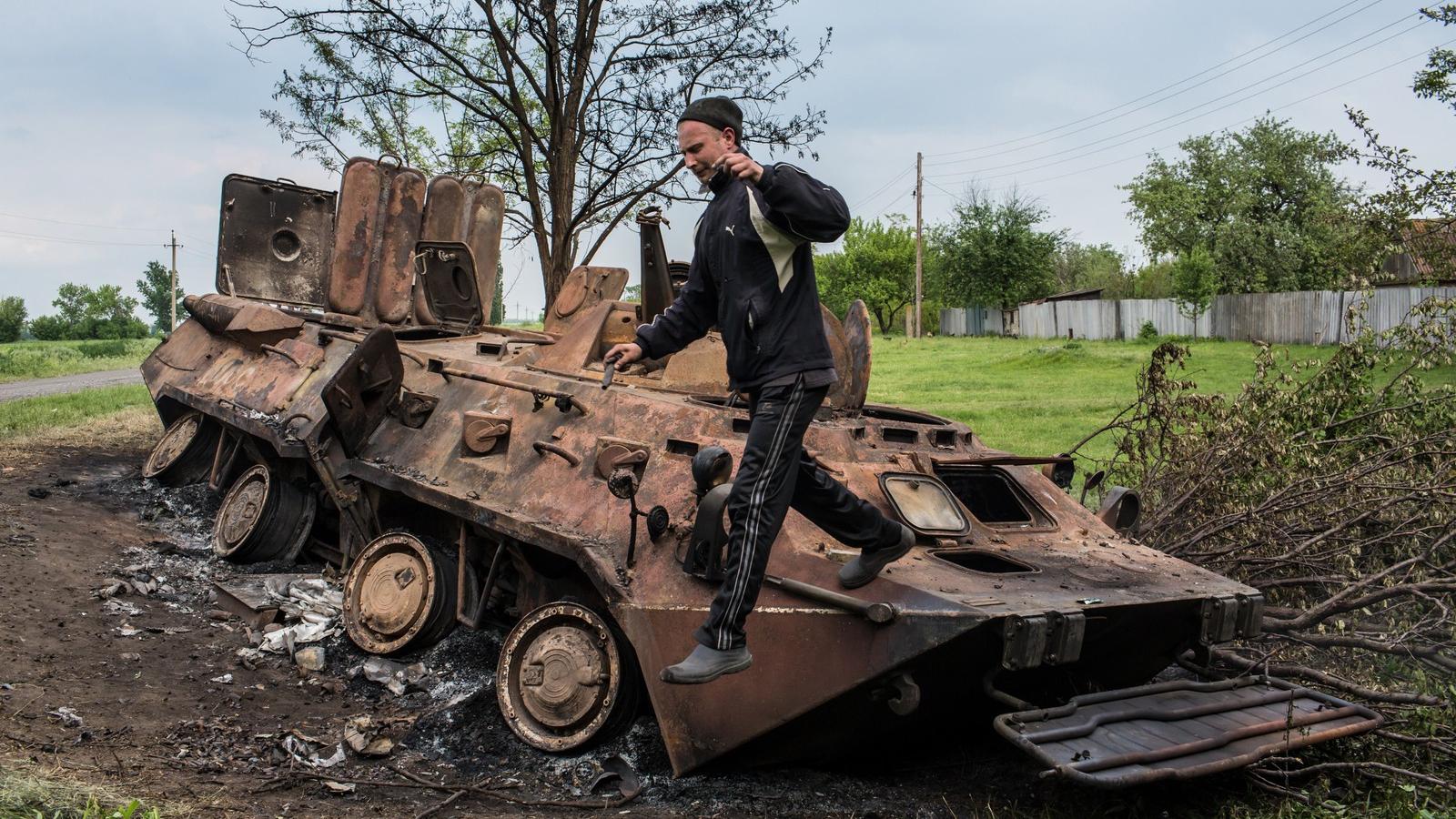 Csendélet Kelet-Ukrajnában. Fotó: Brendan Hoffman/Europress/Getty Images