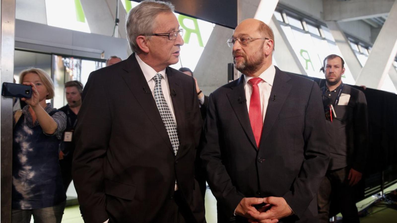 Jean-Claude Juncker és Martin Schulz nézetei nem sokban különböznek FOTÓ: EUROPRESS/GETTY IMAGES/JOERN POLLEX