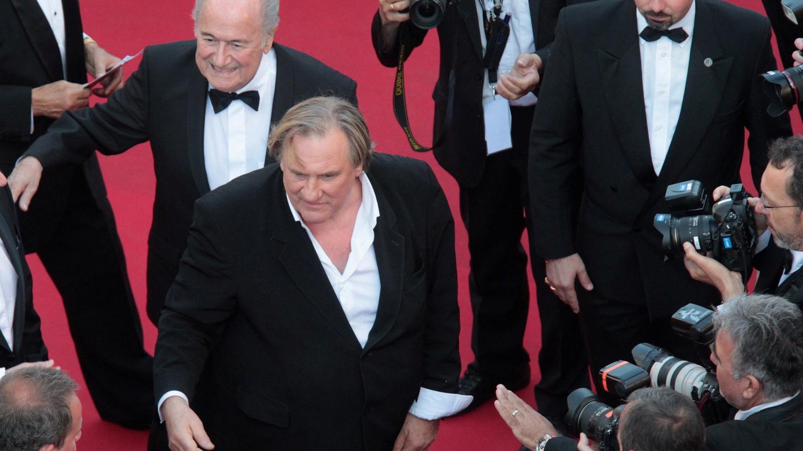 Blatter és Depardieu Cannes-ban - Fotó: Gettyimages.