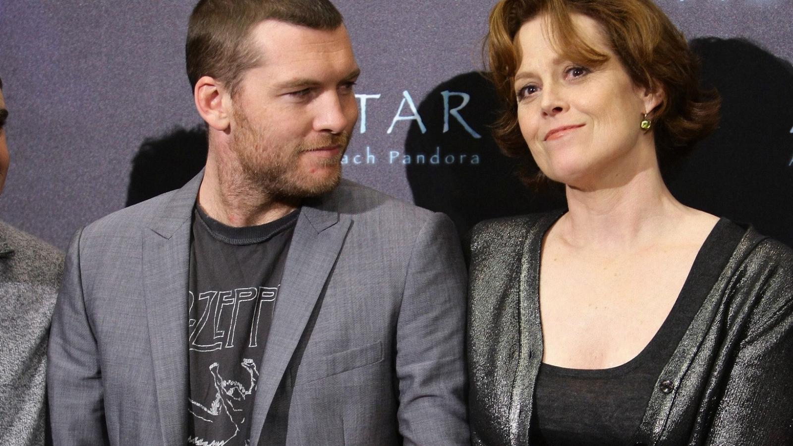 Sam Worthington és Sigourney Weaver (Fotó: Rentz/Getty Images)