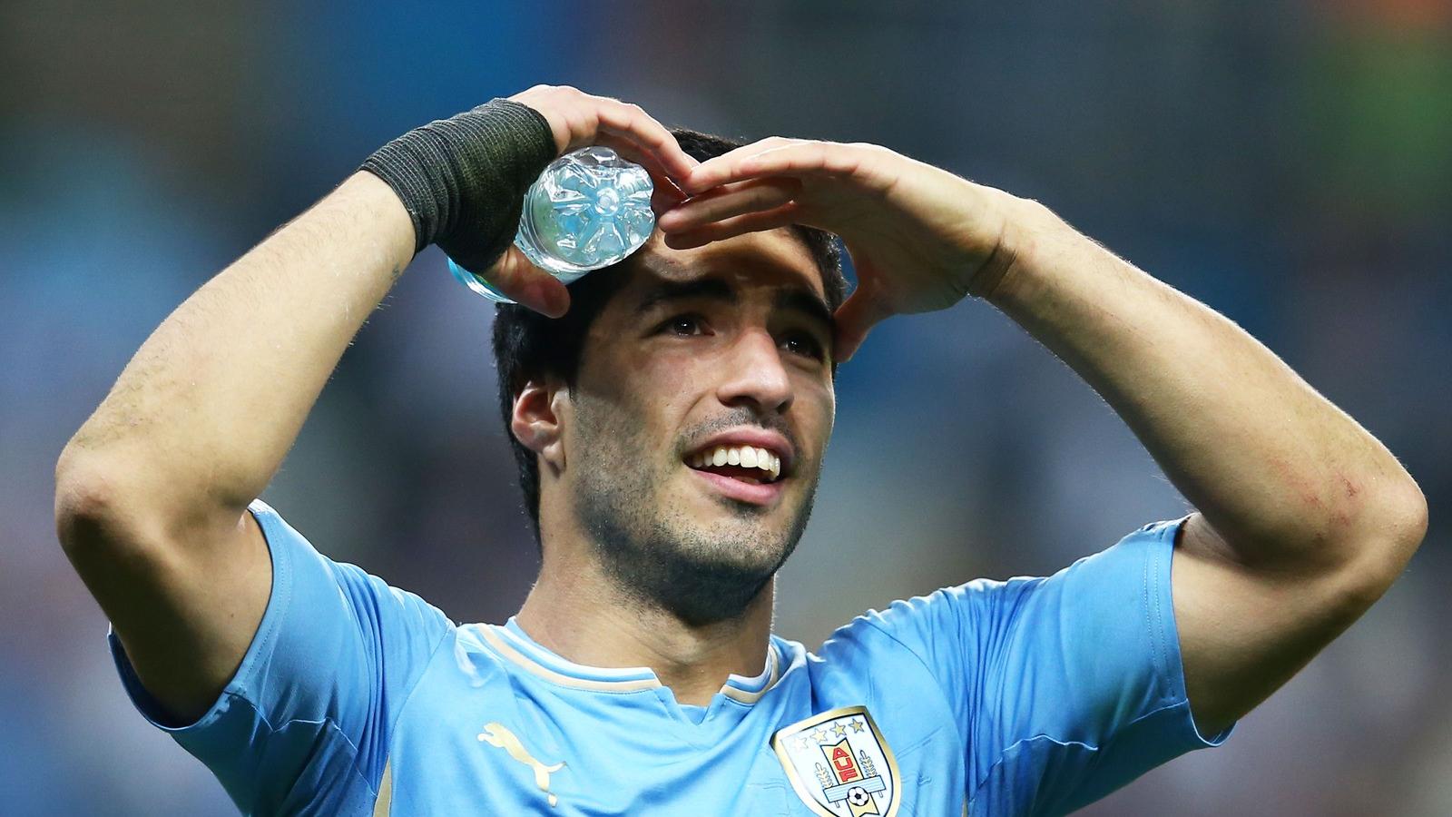 Luis Suarez az Uruguay-Anglia világbajnoki találkozón. Fotó: Julian Finney/Getty Images