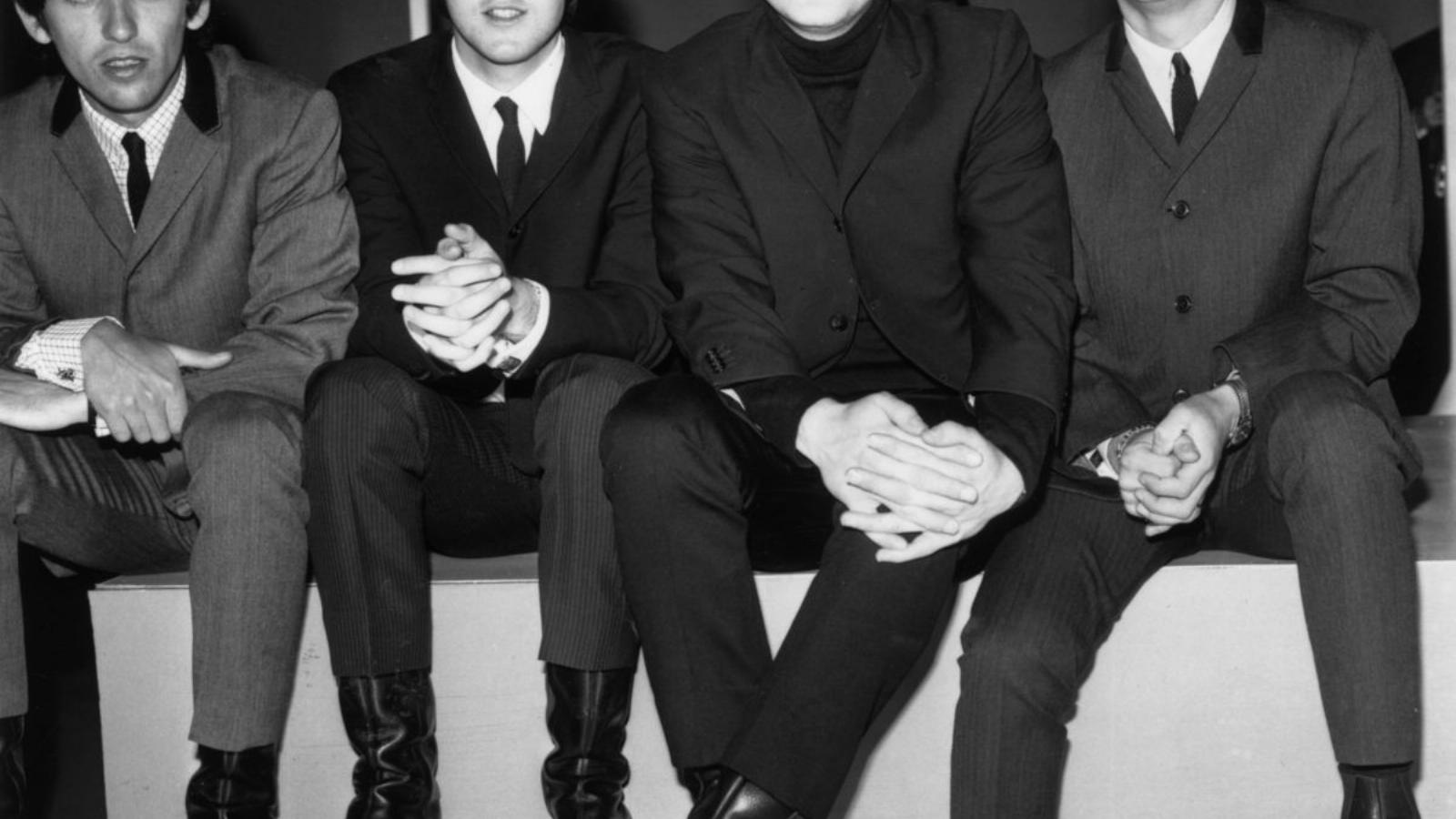 A Beatles 1964-ben az amerikai ABC tv-show-ja előtt - Fotó: Gettyimages.